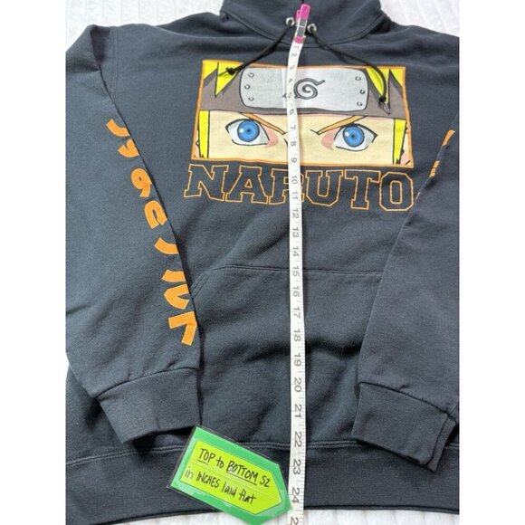 VTG 2002 Naruto Shippuden Pullover Hoodie Anime Graphic Sweatshirt Logo Men's L - Picture 4 of 14